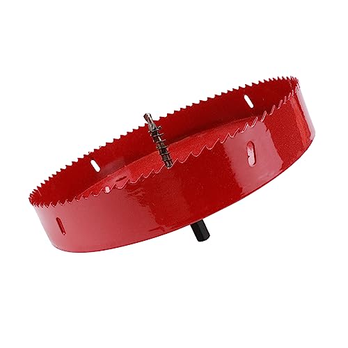 LC LICTOP BI Metall-Lochsäge mit robustem Dorn und verdicktem Boden, Lochsägen, Zahnschneiden für Holz, Cornhole Board, Metall, Kunststoff, Faserplatten, Rot, 215 mm LC LICTOP BI Metall-Lochsäge mit robustem Dorn und verdicktem Boden, Lochsägen, Zahnschneiden für Holz, Cornhole Board, Metall, Kunststoff, Faserplatten, Rot, 215 mm von LC LICTOP