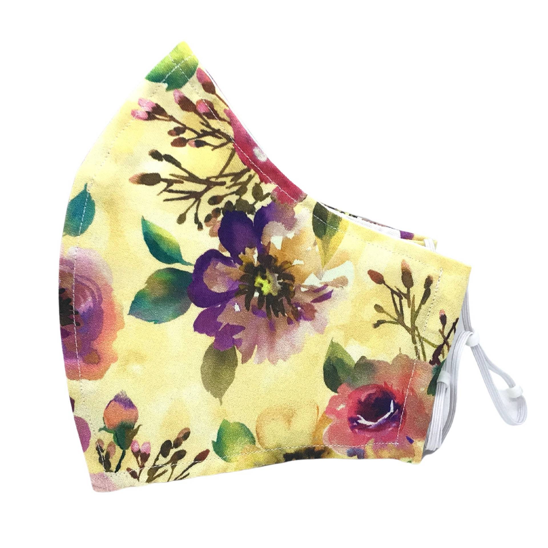 Blumen-Gesichtsmaskenhülle Mit Nasendraht Und Filtertasche Kleine Gesichtsmaske Xs Bis Xl Gesichtsmasken | Muttertagsgeschenke, Strümpfe von LCDArtShop