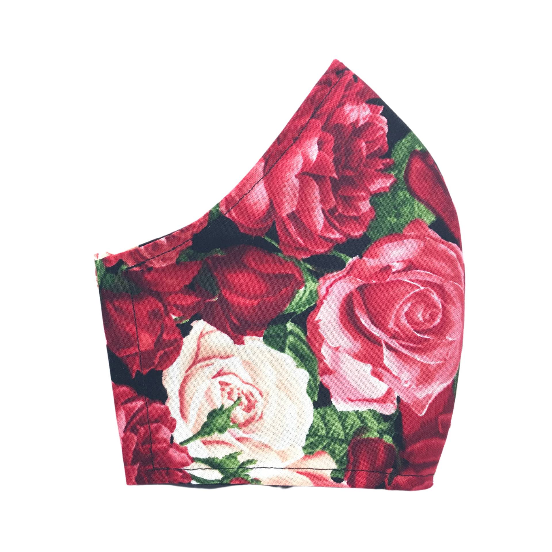 Rote Rose Gesichtsmaskenhülle Mit Nasendraht Und Filtertasche Kleine Gesichtsmaske Xs Bis Xl Gesichtsmasken Muttertagsgeschenk von LCDArtShop