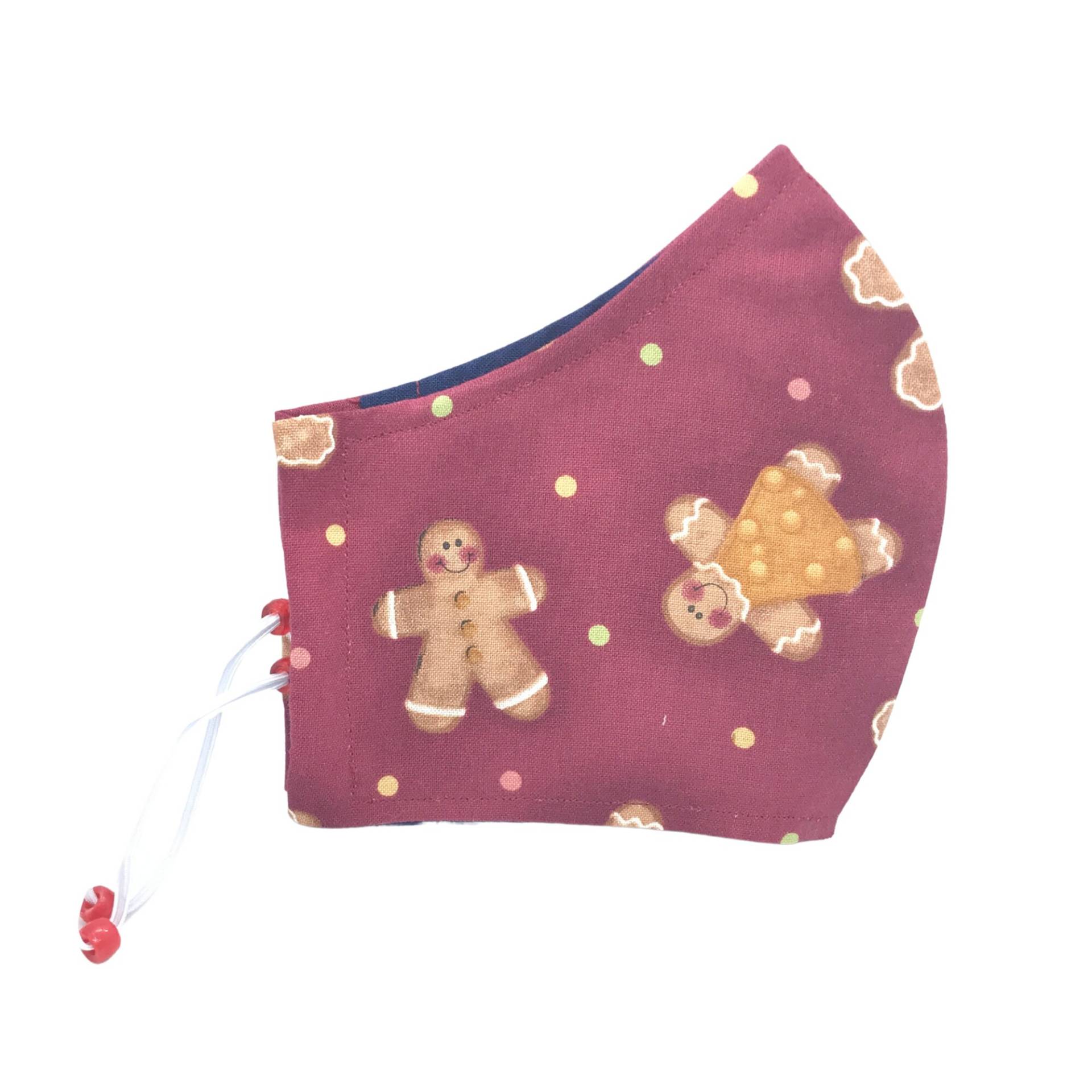 Roter Lebkuchen Urlaub Gesichtsmaskenbezug Mit Nasendraht Und Filtertasche Xs Bis Xl Gesichtsmasken | Muttertagsgeschenk, Weihnachtsgeschenk von LCDArtShop
