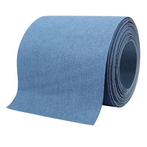 Denim-Flicken für Innenjeans, zum Aufbügeln für Jeans, Jeans-Flicken zum Reparieren von Hosenlöchern und zum Abdecken von Unebenheiten, große Größe, 10,2 x 152,4 cm, Jeansblau Denim-Flicken für Innenjeans, zum Aufbügeln für Jeans, Jeans-Flicken zum Reparieren von Hosenlöchern und zum Abdecken von Unebenheiten, große Größe, 10,2 x 152,4 cm, Jeansblau von LCEAI