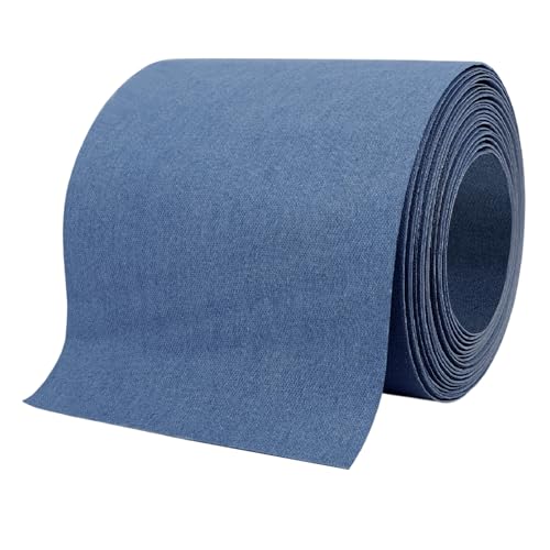 Jeans-Flicken für Innenjeans, zum Aufbügeln für Jeans, Jeans-Flicken zum Reparieren von Hosenlöchern und zum Abdecken von Unebenheiten, große Größe, 10,2 x 152,4 cm, Blau Jeans-Flicken für Innenjeans, zum Aufbügeln für Jeans, Jeans-Flicken zum Reparieren von Hosenlöchern und zum Abdecken von Unebenheiten, große Größe, 10,2 x 152,4 cm, Blau von LCEAI