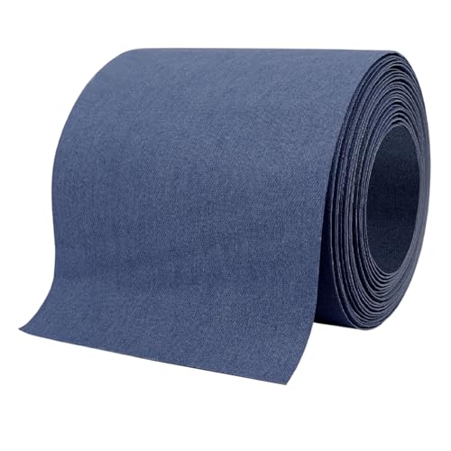 Jeans-Flicken für Innenjeans, zum Aufbügeln für Jeans, Jeans-Flicken zum Reparieren von Hosenlöchern und zum Abdecken von Unebenheiten, große Größe, 10,2 x 152,4 cm, Indigoblau Jeans-Flicken für Innenjeans, zum Aufbügeln für Jeans, Jeans-Flicken zum Reparieren von Hosenlöchern und zum Abdecken von Unebenheiten, große Größe, 10,2 x 152,4 cm, Indigoblau von LCEAI