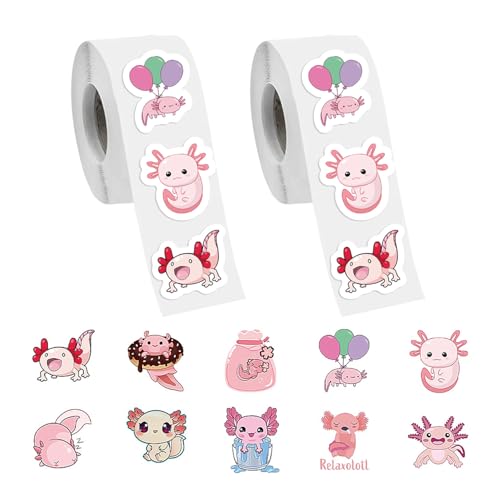 LCIEFKAE 1000 Stücke Salamander -Aufkleber, Fudge -Aufkleber, Kawaii -Aufkleber, Notebook -Telefonaufkleber, Graffiti -Aufkleber, Geschenkhüllkurvenaufkleber. von LCIEFKAE