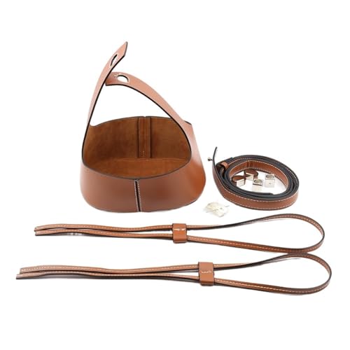 Diy-Kit Zur Herstellung Einer Ledertasche 7-teiliges Set, handgefertigte Handtasche, Schultergurt, gewebtes Taschen-Set, hohler Kordelzug, Eimertaschen, Leder, DIY-Rucksack mit Taschenbodengürtel(Brow Diy-Kit Zur Herstellung Einer Ledertasche 7-teiliges Set, handgefertigte Handtasche, Schultergurt, gewebtes Taschen-Set, hohler Kordelzug, Eimertaschen, Leder, DIY-Rucksack mit Taschenbodengürtel(Brow von LCKKJHG