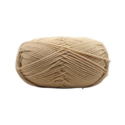HäKelgarn 5 Bälle * 50 g weiches Seidenmilch-Baumwollgarn dickes Garn for Stricken von Wolle, Häkelgarn, Webfaden(Color 18) von LCKKJHG