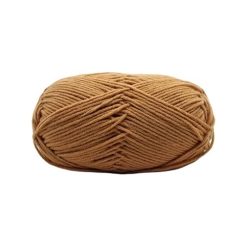 HäKelgarn 5 Bälle * 50 g weiches Seidenmilch-Baumwollgarn dickes Garn for Stricken von Wolle, Häkelgarn, Webfaden(Color 23) von LCKKJHG