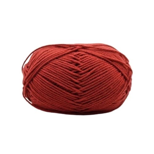 HäKelgarn 5 Bälle * 50 g weiches Seidenmilch-Baumwollgarn dickes Garn for Stricken von Wolle, Häkelgarn, Webfaden(Color 24) von LCKKJHG