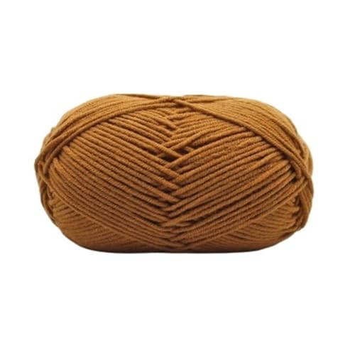 HäKelgarn 5 Bälle * 50 g weiches Seidenmilch-Baumwollgarn dickes Garn for Stricken von Wolle, Häkelgarn, Webfaden(Color 26) von LCKKJHG