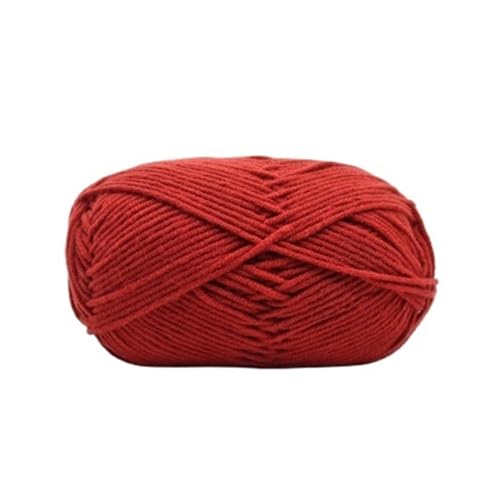 HäKelgarn 5 Bälle * 50 g weiches Seidenmilch-Baumwollgarn dickes Garn for Stricken von Wolle, Häkelgarn, Webfaden(Color 29) von LCKKJHG