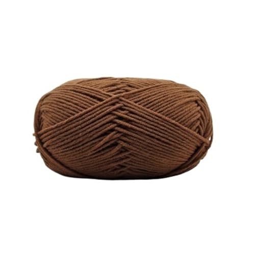 HäKelgarn 5 Bälle * 50 g weiches Seidenmilch-Baumwollgarn dickes Garn for Stricken von Wolle, Häkelgarn, Webfaden(Color 34) von LCKKJHG