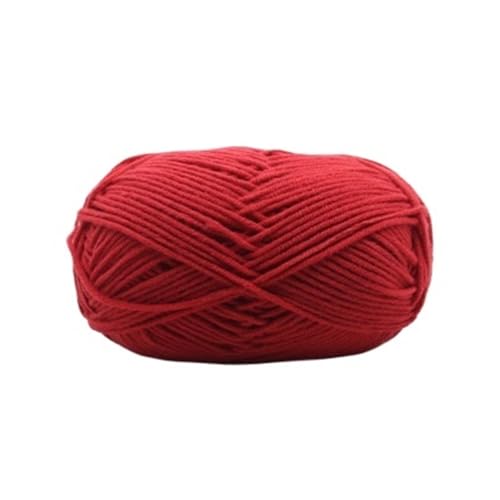 HäKelgarn 5 Bälle * 50 g weiches Seidenmilch-Baumwollgarn dickes Garn for Stricken von Wolle, Häkelgarn, Webfaden(Color 35) von LCKKJHG