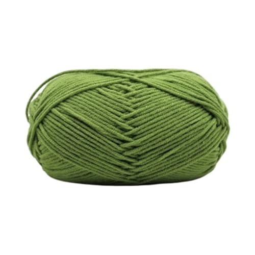 HäKelgarn 5 Bälle * 50 g weiches Seidenmilch-Baumwollgarn dickes Garn for Stricken von Wolle, Häkelgarn, Webfaden(Color 37) von LCKKJHG