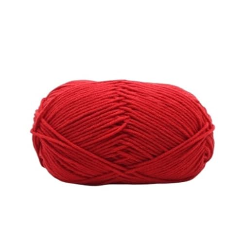 HäKelgarn 5 Bälle * 50 g weiches Seidenmilch-Baumwollgarn dickes Garn for Stricken von Wolle, Häkelgarn, Webfaden(Color 51) von LCKKJHG