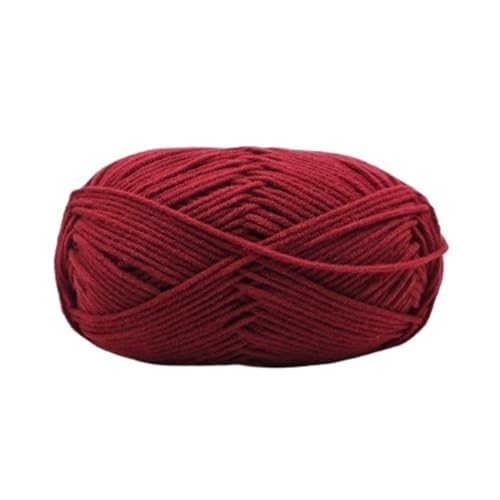 HäKelgarn 5 Bälle * 50 g weiches Seidenmilch-Baumwollgarn dickes Garn for Stricken von Wolle, Häkelgarn, Webfaden(Color 58) von LCKKJHG