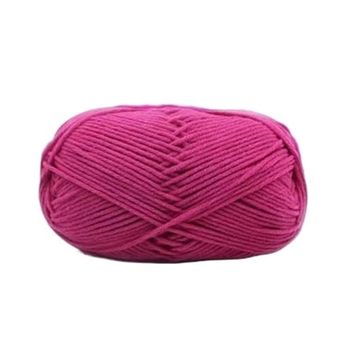 HäKelgarn 5 Bälle * 50 g weiches Seidenmilch-Baumwollgarn dickes Garn for Stricken von Wolle, Häkelgarn, Webfaden(Color 65) von LCKKJHG