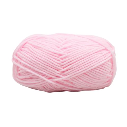 HäKelgarn Baumwollstrickwolle Garn Handarbeit gefärbt handgewebt for Häkeln Handwerk Pullover Hut Puppen Nähen Strickwerkzeuge(02 Light Pink) von LCKKJHG