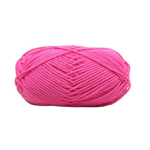 HäKelgarn Baumwollstrickwolle Garn Handarbeit gefärbt handgewebt for Häkeln Handwerk Pullover Hut Puppen Nähen Strickwerkzeuge(Color 25) von LCKKJHG