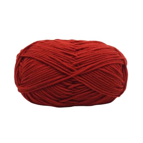 HäKelgarn Baumwollstrickwolle Garn Handarbeit gefärbt handgewebt for Häkeln Handwerk Pullover Hut Puppen Nähen Strickwerkzeuge(Color 51) von LCKKJHG