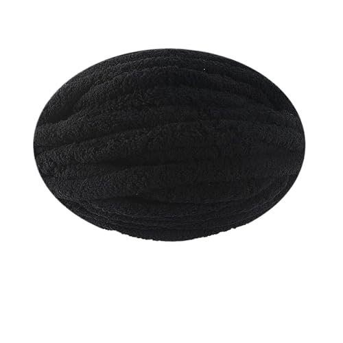 HäKelgarn Grobe Garne for Stricken und Häkeln von Deckenkissen, mehrfarbig, dicke Linie, weiches, warmes Häkelgarn, Schallinie(Black) von LCKKJHG