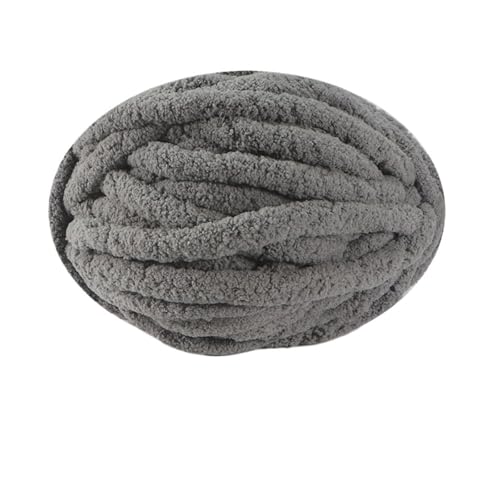 HäKelgarn Grobe Garne for Stricken und Häkeln von Deckenkissen, mehrfarbig, dicke Linie, weiches, warmes Häkelgarn, Schallinie(Gray) von LCKKJHG