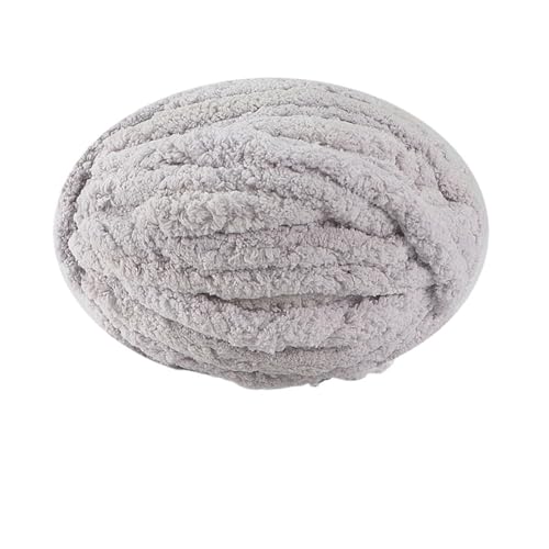 HäKelgarn Grobe Garne for Stricken und Häkeln von Deckenkissen, mehrfarbig, dicke Linie, weiches, warmes Häkelgarn, Schallinie(Light-gray) von LCKKJHG
