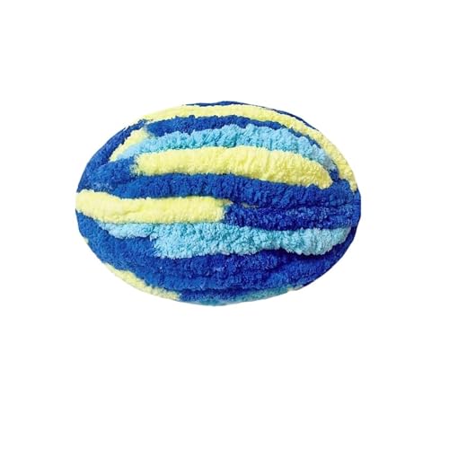 HäKelgarn Grobe Garne for Stricken und Häkeln von Deckenkissen, mehrfarbig, dicke Linie, weiches, warmes Häkelgarn, Schallinie(Yello-blue) von LCKKJHG