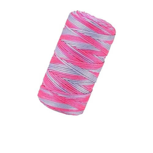 HäKelgarn Ice Hemp Bright Silk Hollow Yarn Line Sommersonnenhut Handgeflochtenes Garn Diy Hakentasche Kissengarn for Stricken(1Pc 60) von LCKKJHG