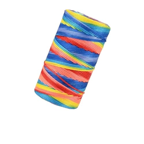 HäKelgarn Ice Hemp Bright Silk Hollow Yarn Line Sommersonnenhut Handgeflochtenes Garn Diy Hakentasche Kissengarn for Stricken(1Pc 65) von LCKKJHG