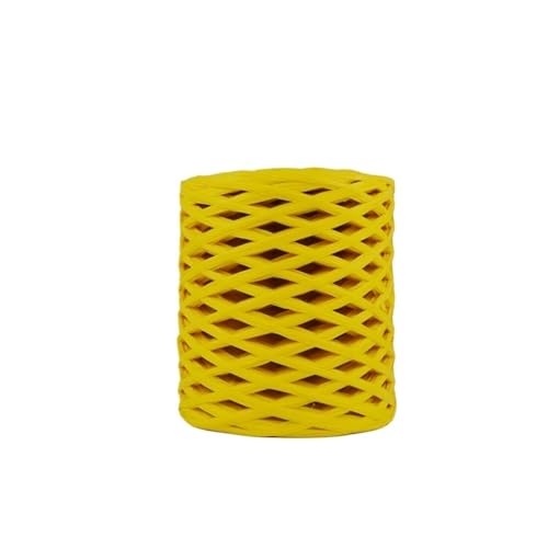HäKelgarn Raffia Papier Stroh Seil Garn Handarbeit Stricken Verpackung Gürtel Seil Häkeln Sommer Hut Taschen(Yellow) von LCKKJHG