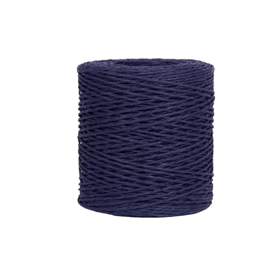 HäKelgarn Raffiagarn, Strickpapier, Strohgarn for Häkeln von Hüten, ausgefallenes Garn, Blumenverpackung, Sommer, handgefertigtes Material(Blue 2) von LCKKJHG
