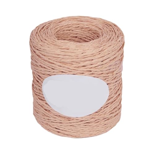 HäKelgarn Raffiagarn, Strickpapier, Strohgarn for Häkeln von Hüten, ausgefallenes Garn, Blumenverpackung, Sommer, handgefertigtes Material(Snow bud) von LCKKJHG