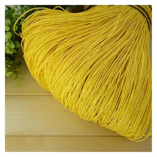 HäKelgarn Sommer Bast Garn Häkeln Themen Handarbeit for DIY Stricken Hut Handtasche Korb Rattan Material(Color 11) von LCKKJHG