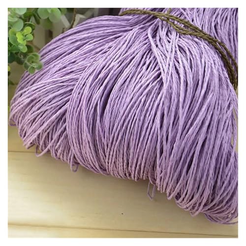 HäKelgarn Sommer Bast Garn Häkeln Themen Handarbeit for DIY Stricken Hut Handtasche Korb Rattan Material(Color 19) von LCKKJHG
