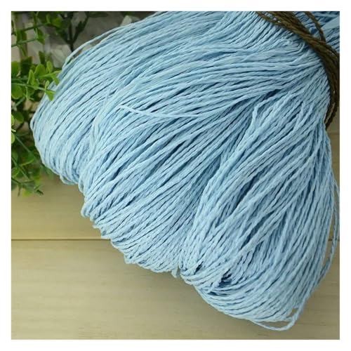 HäKelgarn Sommer Bast Garn Häkeln Themen Handarbeit for DIY Stricken Hut Handtasche Korb Rattan Material(Color 22) von LCKKJHG