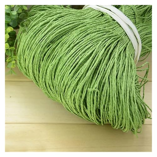 HäKelgarn Sommer Bast Garn Häkeln Themen Handarbeit for DIY Stricken Hut Handtasche Korb Rattan Material(Color 23) von LCKKJHG