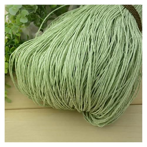 HäKelgarn Sommer Bast Garn Häkeln Themen Handarbeit for DIY Stricken Hut Handtasche Korb Rattan Material(Color 24) von LCKKJHG
