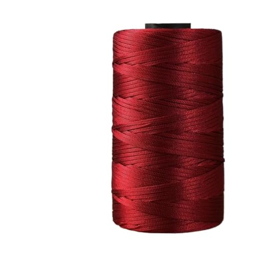 HäKelgarn Sommer Häkeln Flachbandfaden Handarbeit DIY Weben Produktion Häkeln Sommer Sonnenhut Sandalen Tasche Glänzendes Garn(26 light rust red) von LCKKJHG