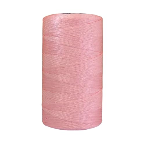 HäKelgarn Sommerleichtes Eisseiden-Baumwollgarn, Häkelgarn for DIY-Hüte, Taschen, Basteln, flaches Band, hohles Häkelgarn(Color 17) von LCKKJHG