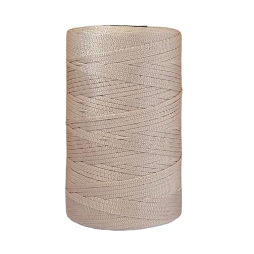 HäKelgarn Sommerleichtes Eisseiden-Baumwollgarn, Häkelgarn for DIY-Hüte, Taschen, Basteln, flaches Band, hohles Häkelgarn(Color 19) von LCKKJHG