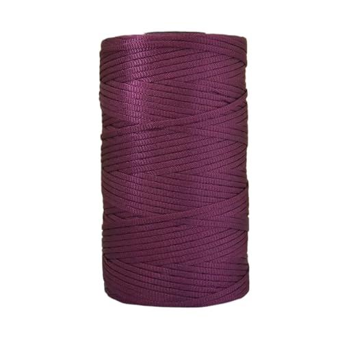 HäKelgarn Sommerleichtes Eisseiden-Baumwollgarn, Häkelgarn for DIY-Hüte, Taschen, Basteln, flaches Band, hohles Häkelgarn(Color 23) von LCKKJHG