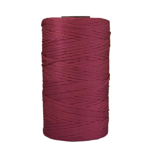 HäKelgarn Sommerleichtes Eisseiden-Baumwollgarn, Häkelgarn for DIY-Hüte, Taschen, Basteln, flaches Band, hohles Häkelgarn(Color 42) von LCKKJHG