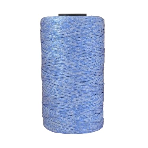 HäKelgarn Sommerleichtes Eisseiden-Baumwollgarn, Häkelgarn for DIY-Hüte, Taschen, Basteln, flaches Band, hohles Häkelgarn(Color 43) von LCKKJHG