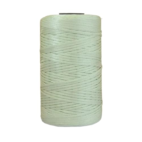 HäKelgarn Sommerleichtes Eisseiden-Baumwollgarn, Häkelgarn for DIY-Hüte, Taschen, Basteln, flaches Band, hohles Häkelgarn(Color 48) von LCKKJHG