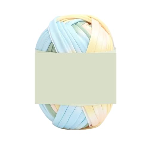 HäKelgarn T-Shirt, Baumwollstrickgarn, DIY-Häkeltasche aus weicher Wolle, Decke, Seilteil gefärbt, Regenbogen-Webgarn, flauschig(Color 18) von LCKKJHG
