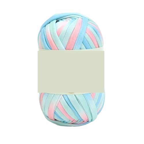 HäKelgarn T-Shirt, Baumwollstrickgarn, DIY-Häkeltasche aus weicher Wolle, Decke, Seilteil gefärbt, Regenbogen-Webgarn, flauschig(Color 8) von LCKKJHG