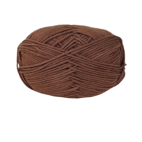 HäKelgarn Weiches Baumwollgarn for Häkelfäden for Stricken von Wolle, DIY-Handwerk, Pullover, Mütze(Bronze) von LCKKJHG