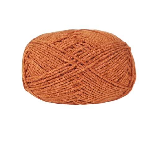 HäKelgarn Weiches Baumwollgarn for Häkelfäden for Stricken von Wolle, DIY-Handwerk, Pullover, Mütze(Light Walnut) von LCKKJHG