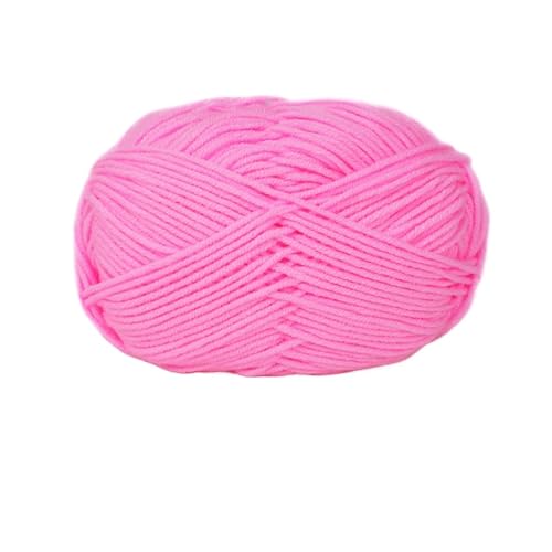 HäKelgarn Weiches Baumwollgarn for Häkelfäden for Stricken von Wolle, DIY-Handwerk, Pullover, Mütze(Purple Pink) von LCKKJHG
