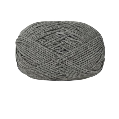 HäKelgarn Weiches Baumwollgarn for Häkelfäden for Stricken von Wolle, DIY-Handwerk, Pullover, Mütze(Silver Brush) von LCKKJHG
